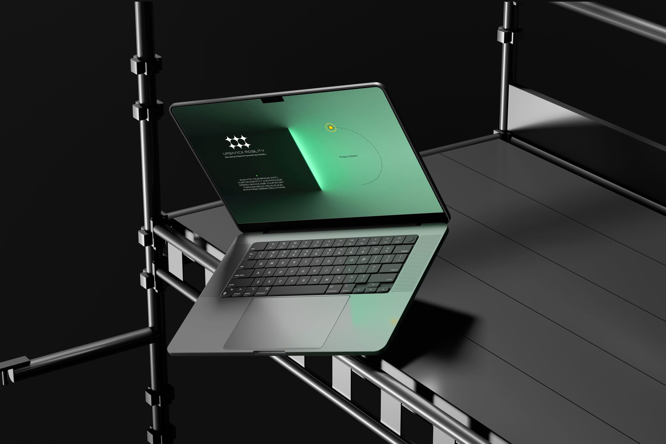 طراحی هویت بصری و وب‌سایت Urbanex Mobility